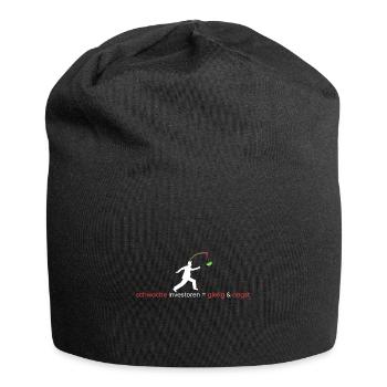 schwache Investoren=Angst - Jersey-Beanie - Schwarz - Vorne