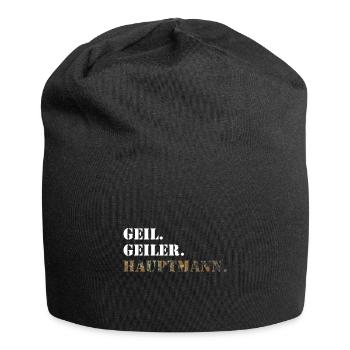 Geil. Geiler. Hauptmann. Bundeswehr Soldat - Jersey-Beanie - Schwarz - Vorne