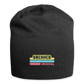Vorname Brenner - Jersey-Beanie - Schwarz - Vorne