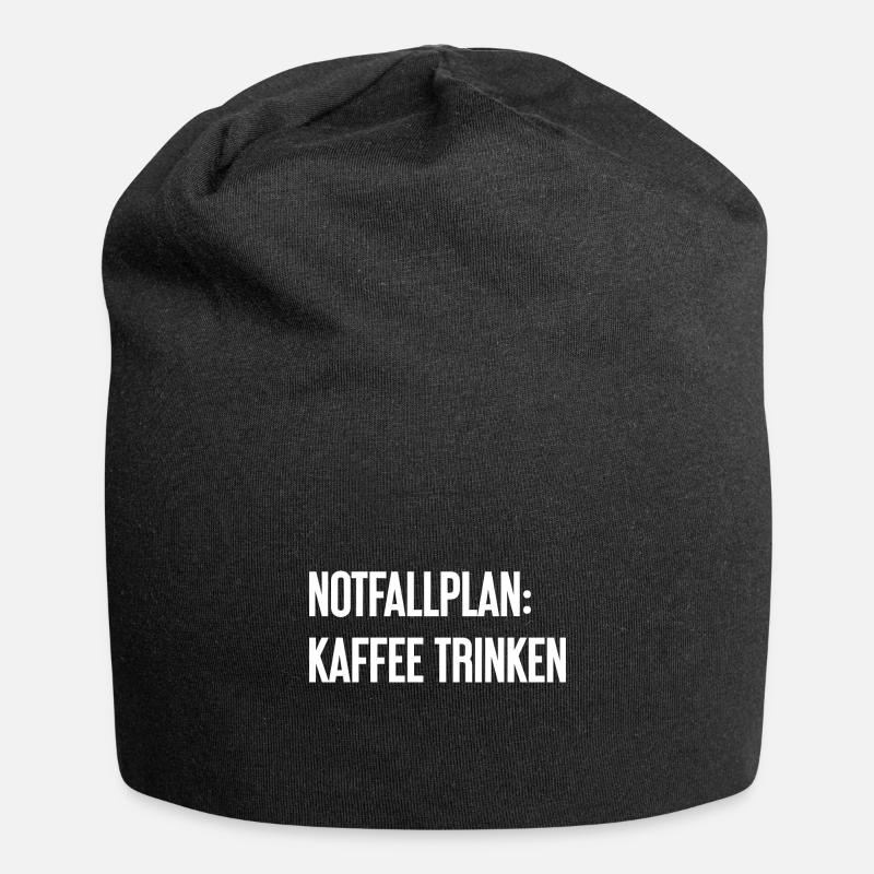 Coffee Contingency Plan - Jersey Beanie - black
