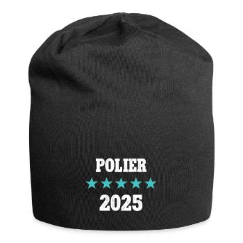 Polier 2025 Ausbildung Prüfung Meister Bauleiter - Jersey-Beanie - Schwarz - Vorne