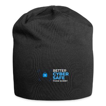 Cyber Security Information Computer Sicherheit - Jersey-Beanie - Schwarz - Vorne