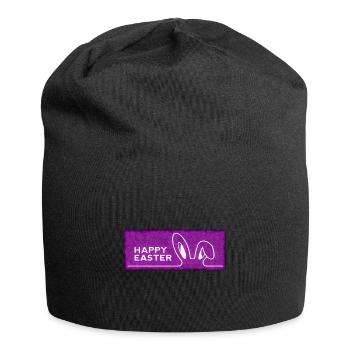 Happy Easter with Easter - Jersey Beanie - black - Front