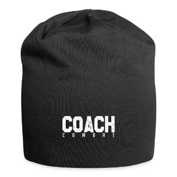 Coach Combat. entraineur de combat. Cadeau coach. - Bonnet en jersey - noir - Devant