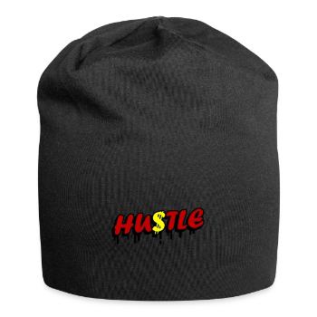 Hustle Quote - Jersey-Beanie - Schwarz - Vorne