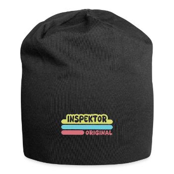 Gift for Inspector - Jersey Beanie - black - Front
