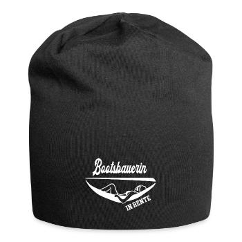 Bootsbauerin Rente Rentnerin Bootsbauerinnen - Jersey-Beanie - Schwarz - Vorne