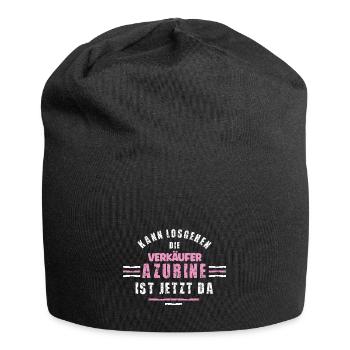 Verkäufer Azubine Ausbildung Lehre Verkäuferin - Jersey-Beanie - Schwarz - Vorne