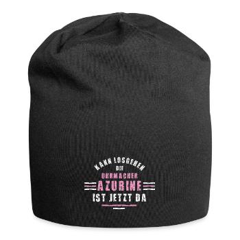 Uhrmacher Azubine Ausbildung Lehre Uhrmacherin - Jersey-Beanie - Schwarz - Vorne