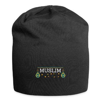 Muslim Vintage Moslem Retro - Jersey-Beanie - Schwarz - Vorne