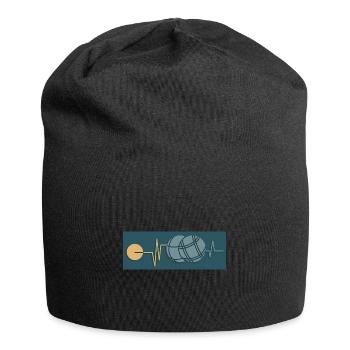 Petanque Petanque Geschenke für einen Petanque - Jersey-Beanie - Schwarz - Vorne