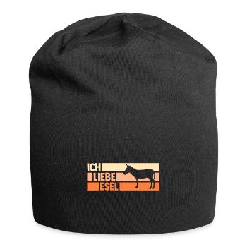 Esel - Jersey-Beanie - Schwarz - Vorne