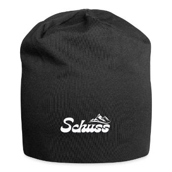 Schuss ! A FOND LE SKI - Bonnet en jersey - noir - Devant