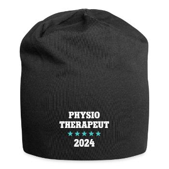 Physiotherapie 2024 Ausbildung Physio Therapeut - Jersey-Beanie - Schwarz - Vorne