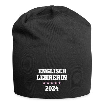 Englisch Lehrerin 2024 Englischlehrerin Sprache - Jersey-Beanie - Schwarz - Vorne