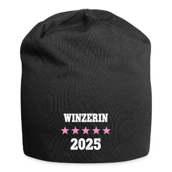 Winzerin 2025 Ausbildung Prüfung Winzer Weinbauer - Jersey-Beanie - Schwarz - Vorne