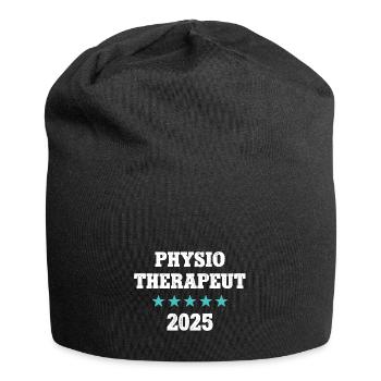 Physiotherapie Ausbildung Physio Therapeut 2025 - Jersey-Beanie - Schwarz - Vorne