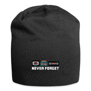Never Forget - Jersey-Beanie - Schwarz - Vorne