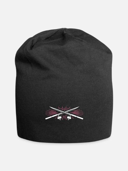 Angeln - Jersey-Beanie - Schwarz