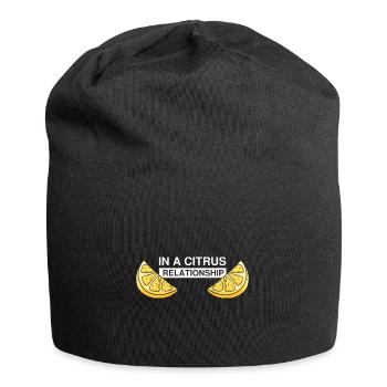 Zitronen Design Limonaden Stand Boss Lemon Verkauf - Jersey-Beanie - Schwarz - Vorne