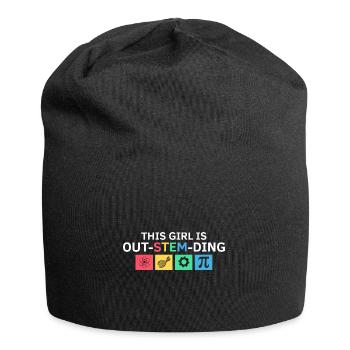 Steminist Science Design für Frauen Wissenschaft - Jersey-Beanie - Schwarz - Vorne