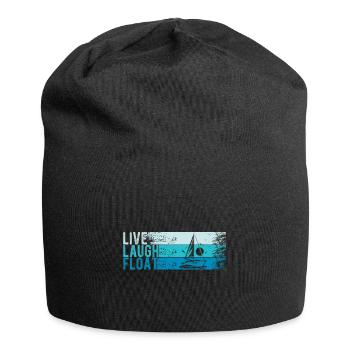 Segelboot Kapitän Spruch Zum Segeln - Jersey-Beanie - Schwarz - Vorne