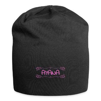 Ayana comme nom - Bonnet en jersey - noir - Devant