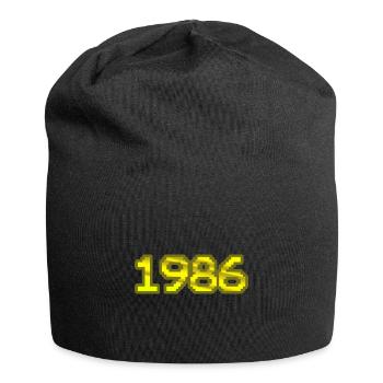 Nerd 1986 - Jersey-Beanie - Schwarz - Vorne