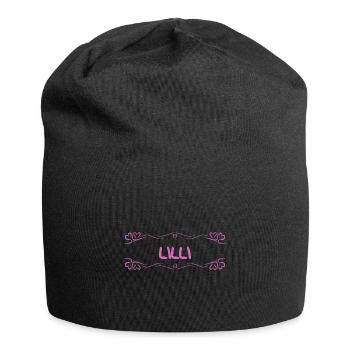 Name Lilli - Jersey Beanie - black - Front