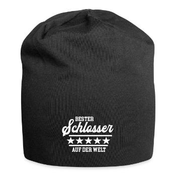 Bester Schlosser der Welt Schlosserei Meister Chef - Jersey-Beanie - Schwarz - Vorne