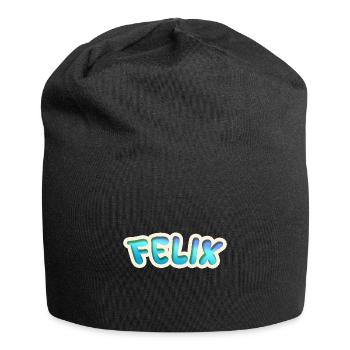 Felix als Job - Jersey-Beanie - Schwarz - Vorne