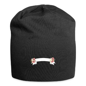 Fleurs Banner - Bonnet en jersey - noir - Devant