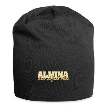 Motto Almina - Jersey-Beanie - Schwarz - Vorne