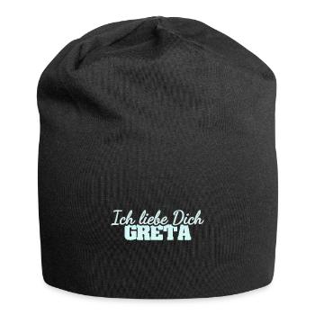 Liebe Greta - Jersey-Beanie - Schwarz - Vorne
