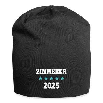 Zimmerer 2025 Ausbildung Prüfung Zimmermann Azubi - Jersey-Beanie - Schwarz - Vorne