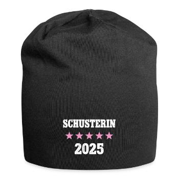 Schusterin 2025 Neuer Job Arbeit Ausbildung Lehre - Jersey-Beanie - Schwarz - Vorne