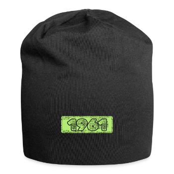 Zahl 1961 - Jersey-Beanie - Schwarz - Vorne