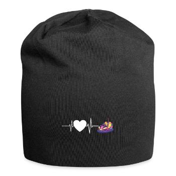 Autoscooter Kirmes Herzschlag - Jersey-Beanie - Schwarz - Vorne
