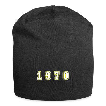 1970 Year Number - Jersey Beanie - charcoal grey - Front