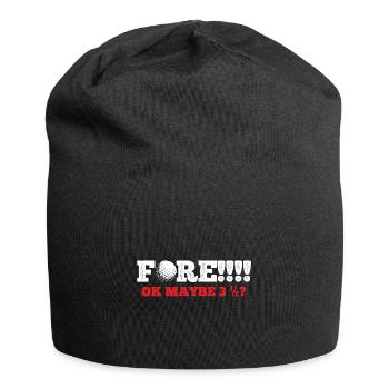 Golfplatz zum Golfen Golf - Jersey-Beanie - Schwarz - Vorne