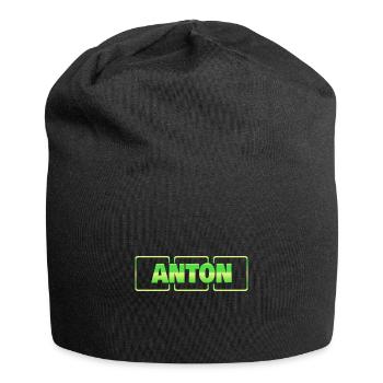 Gift for Anton - Jersey Beanie - black - Front