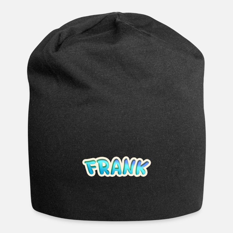 Frank - Jersey-Beanie - Schwarz