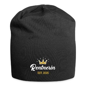 Rentnerin 2025 Rentenbeginn Rente in 25 Ruhestand - Jersey-Beanie - Schwarz - Vorne