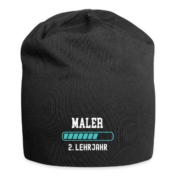 Maler Ausbildung 2 Lehrjahr 2. Ausbildungsjahr - Jersey-Beanie - Schwarz - Vorne
