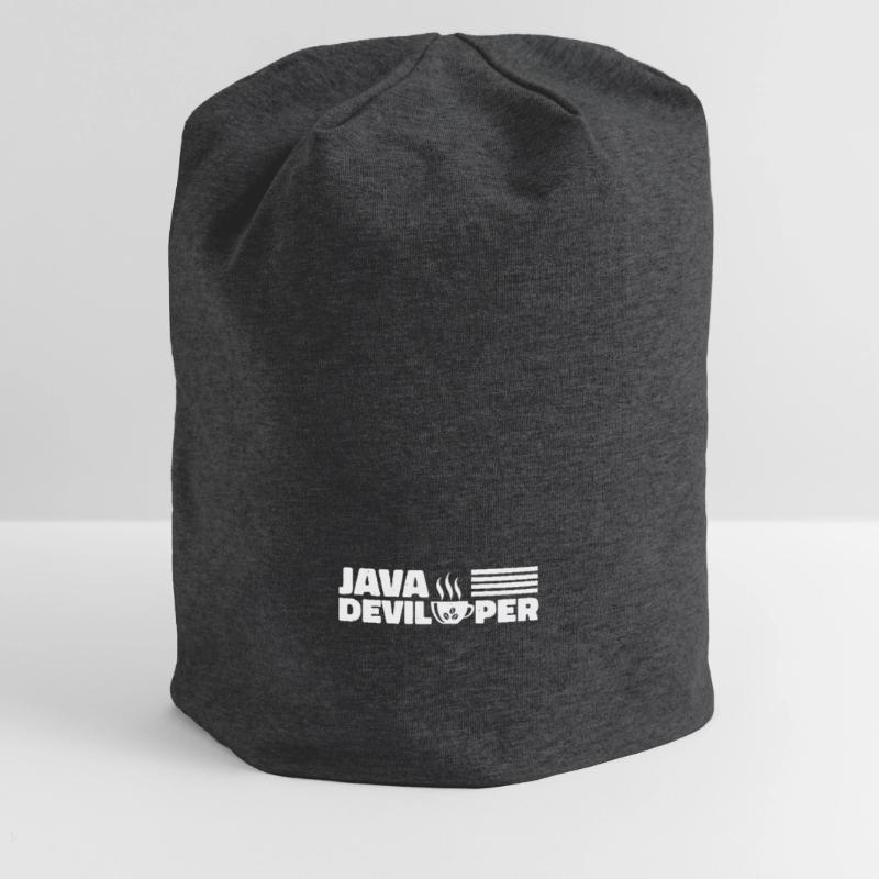 Java Developer with Coffee Jersey Beanie