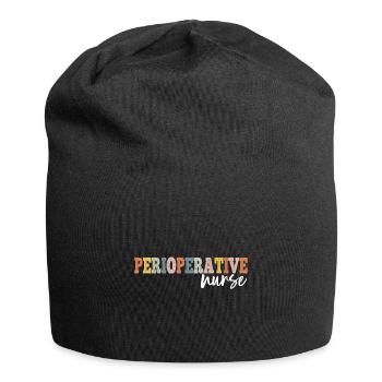 Perioperative Nurse Registered Nurse RN LPN - Jersey Beanie - black - Front