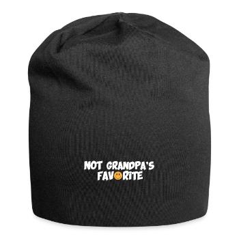 Pas le petit-enfant préféré de grand-père petit-enfant - Bonnet en jersey - noir - Devant