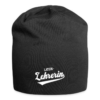 Latein Lehrerin Schule Beste Lateinlehrerin Latin - Jersey-Beanie - Schwarz - Vorne