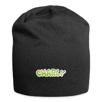 Charly comme métier - Bonnet en jersey - noir - Devant