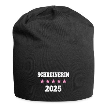 Schreinerin 2025 Neuer Job Arbeit Ausbildung Lehre - Jersey-Beanie - Schwarz - Vorne